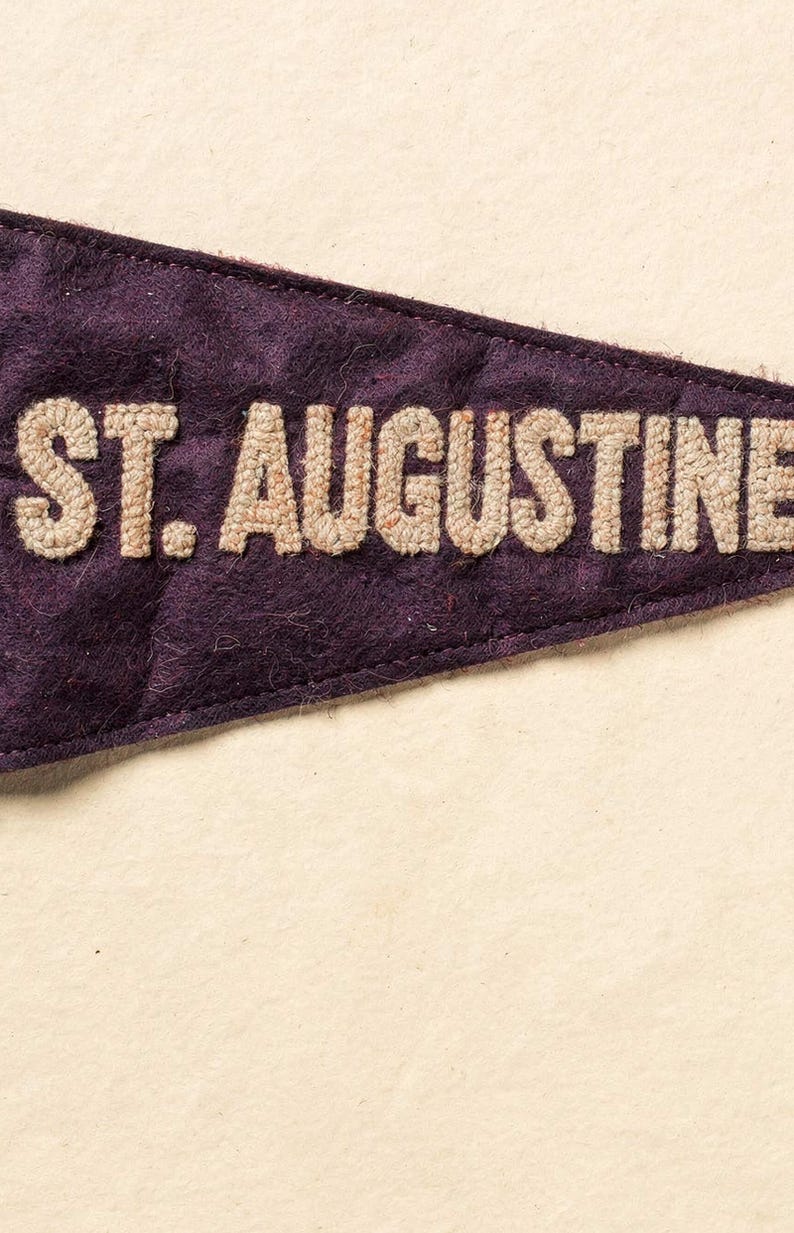 St. Augustine Beach, Florida Surf Pennant Print | Vintage Felt Pennant Art | Beach House Decor | Retro Surf Wall Art | Printable Digital Dow image 3
