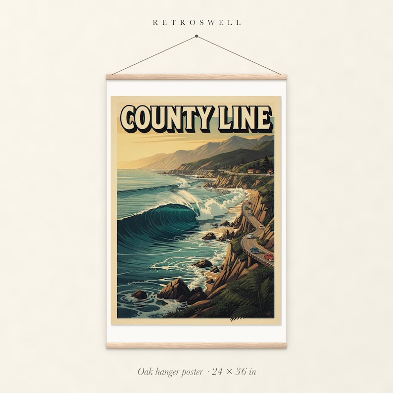 County Line Surf Poster