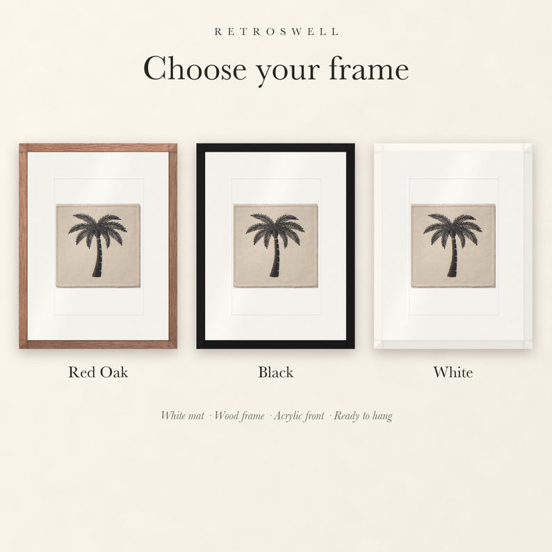 Palm Tree Patch Print