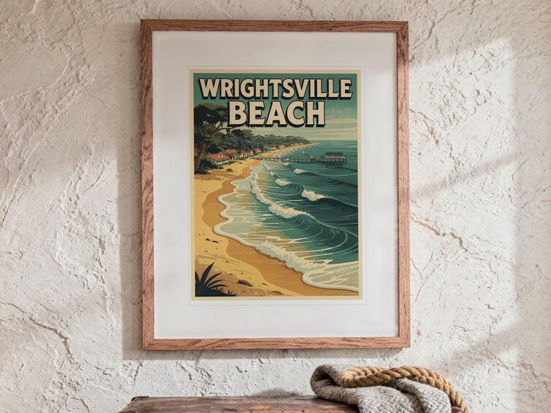 Wrightsville Beach Surf Poster