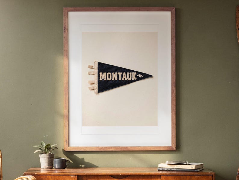 Montauk, New York Surf Pennant Print