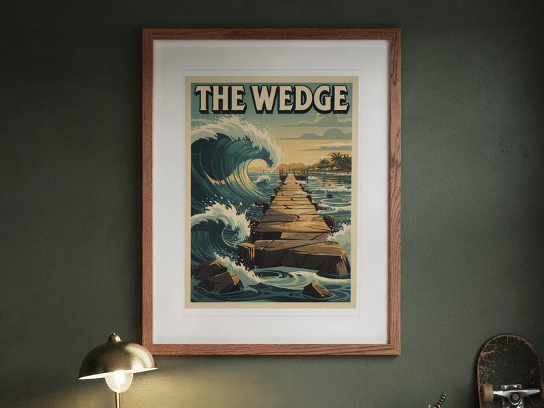 The Wedge Newport Beach Poster