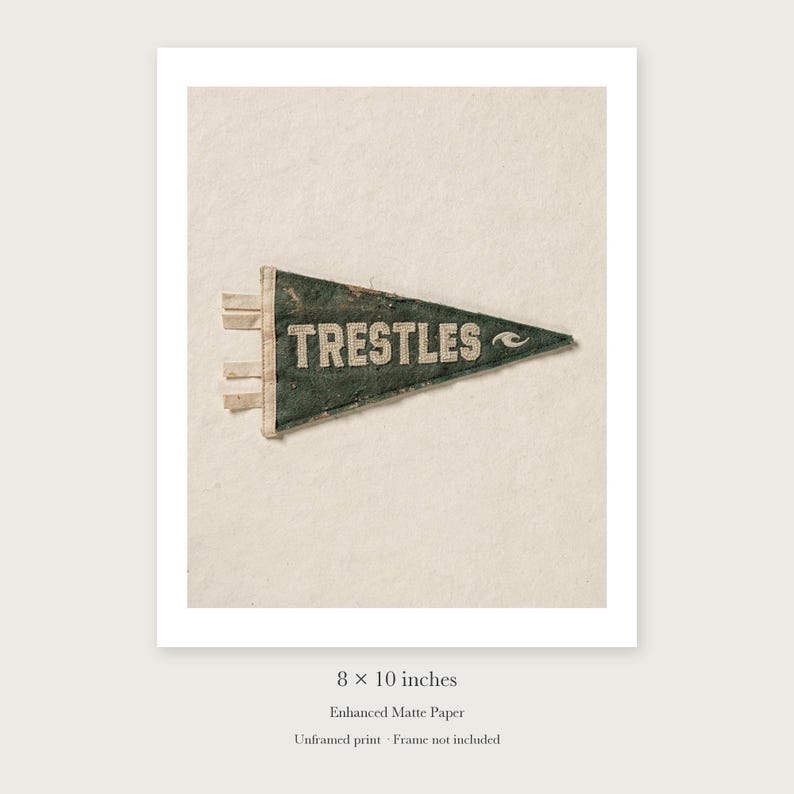 Trestles, San Clemente, Kalifornien Surf-Wimpel-Kunstdruck, Küstenposter (gerahmt oder ungerahmt) Bild 7