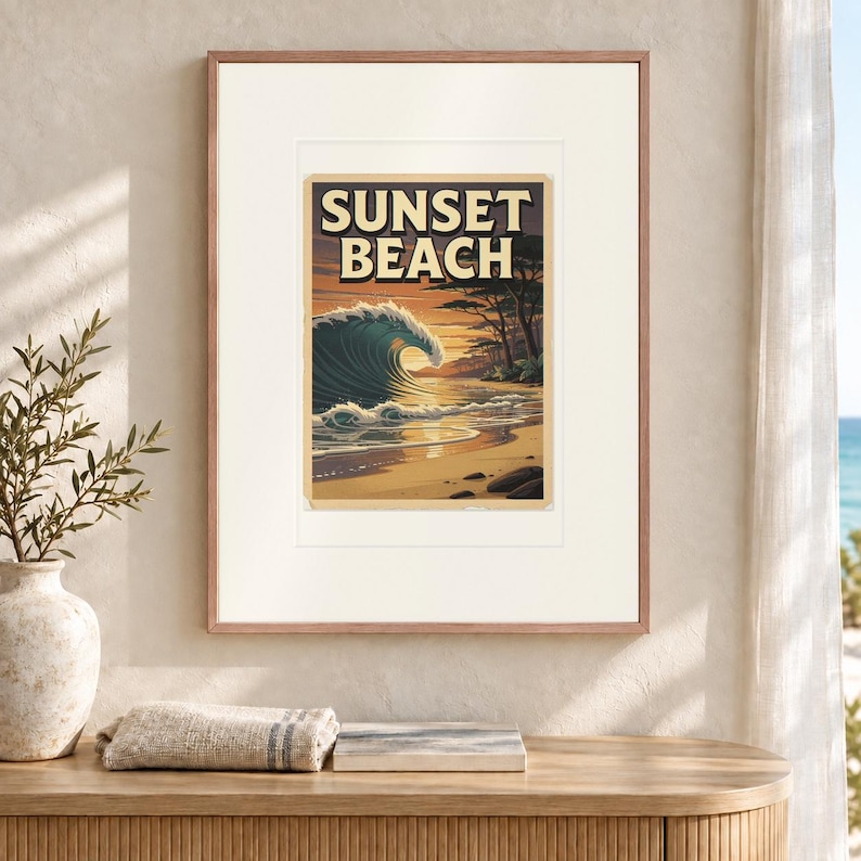 Sunset Beach Hawaii Poster