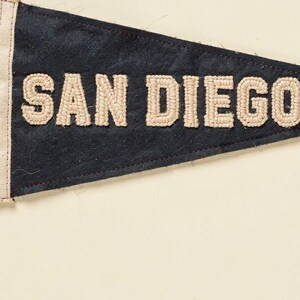 San Diego, California Surf Pennant Print | Vintage Felt Pennant Art | Beach House Decor | Retro Surf Wall Art | Printable Digital Download image 4