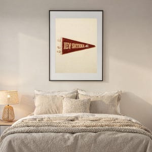 New Smyrna Beach, Florida Surf Pennant Print | Vintage Felt Pennant Art | Beach House Decor | Retro Surf Wall Art | Printable Digital Downlo image 6