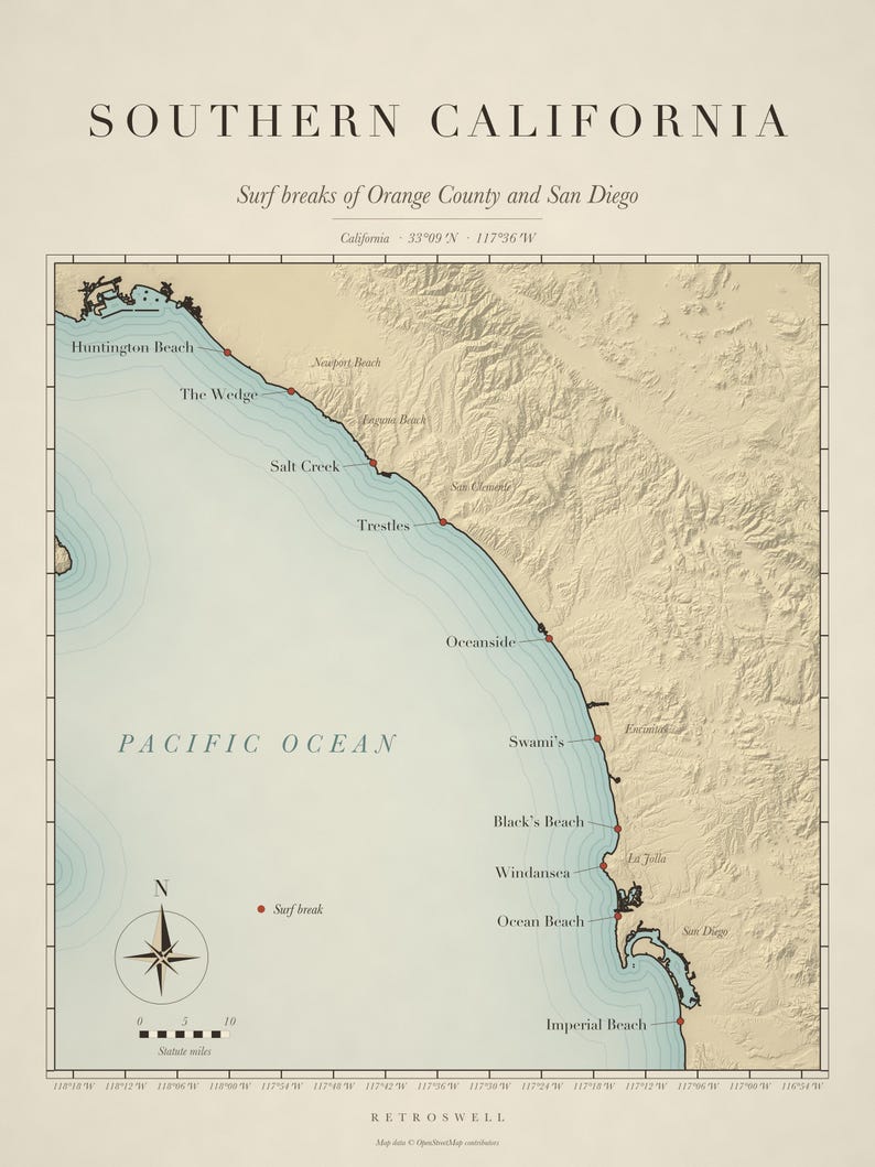 Surf Break Maps