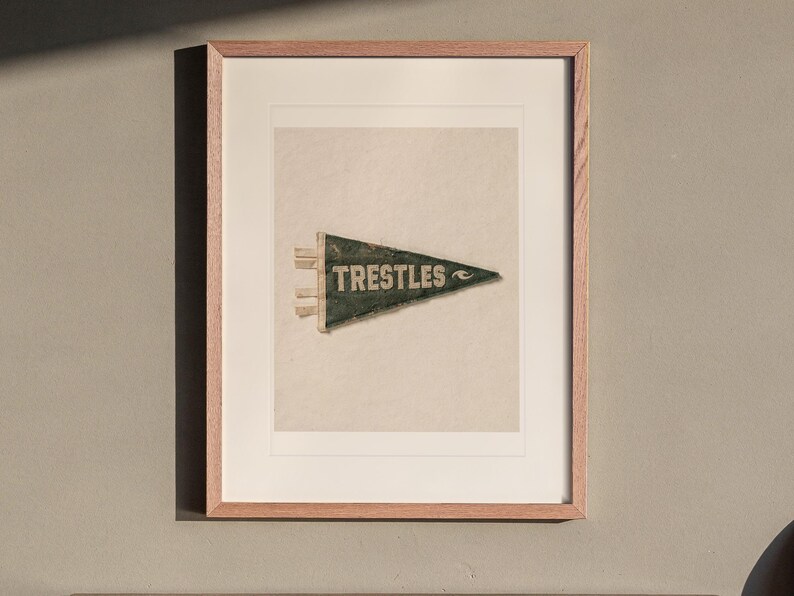 Trestles, San Clemente, California Surf Pennant Print