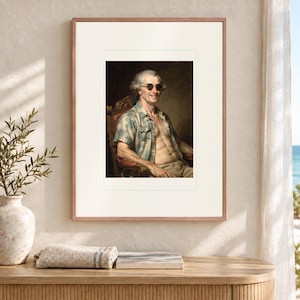 James Madison Surfer Art Print, Inramat eller oramat Rolig Presidential Beach Poster bild 12