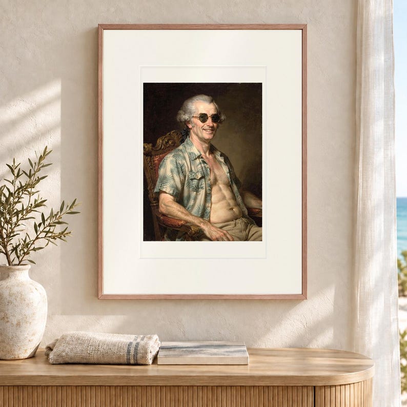 James Madison Surfer Art Print, Inramat eller oramat Rolig Presidential Beach Poster bild 12