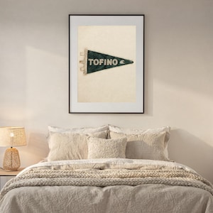 Tofino, British Columbia Surf Pennant Print | Vintage Felt Pennant Art | Beach House Decor | Retro Surf Wall Art | Printable Digital Downloa image 6