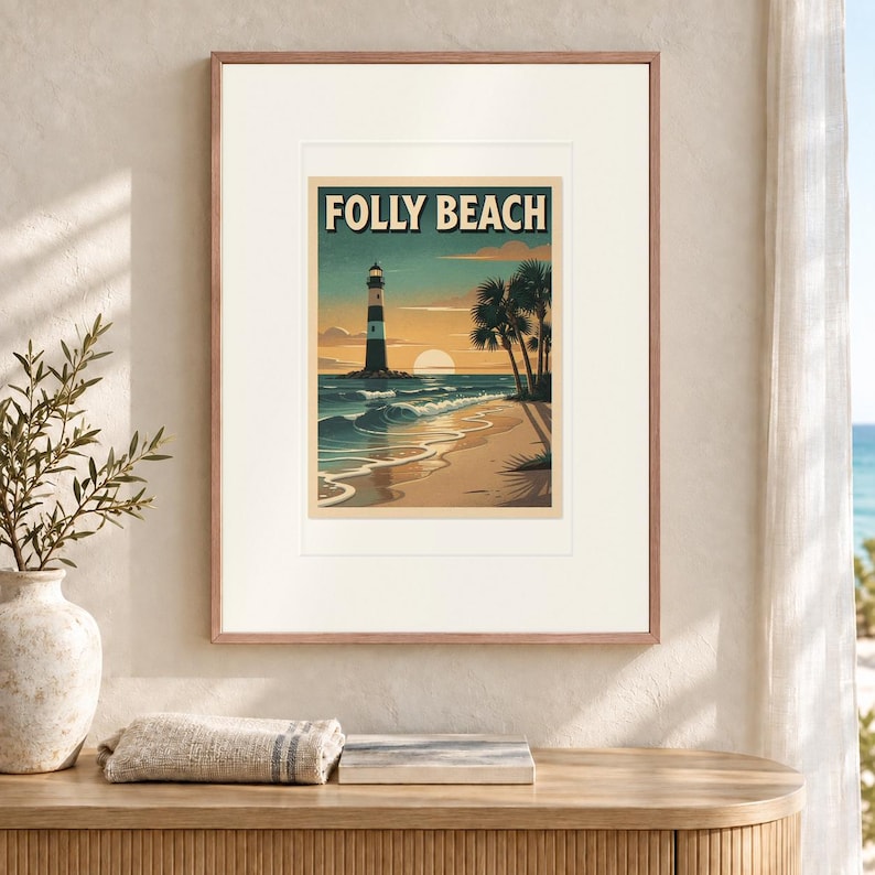 Folly Beach Surf Poster