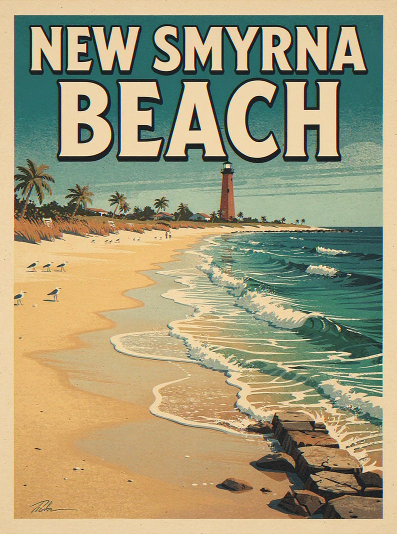 New Smyrna Beach Surf Print