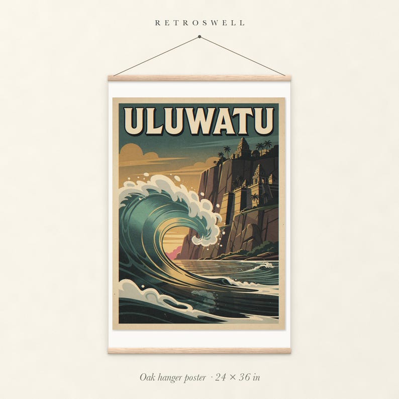 Uluwatu Bali Surf Poster