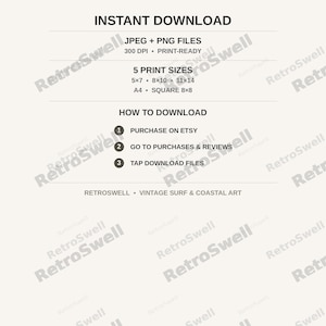 Benjamin Franklin Surfing Print - instant download: JPEG and PNG files, 300 DPI, print-ready