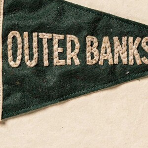 Outer Banks, North Carolina Surf Pennant Print | Vintage Felt Pennant Art | Beach House Decor | Retro Surf Wall Art | Printable Digital Down image 4