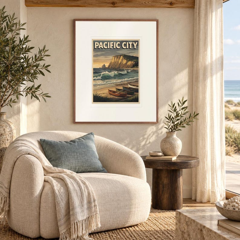 Pacific City Oregon Surf Poster