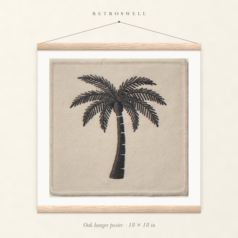Palm Tree Patch Print
