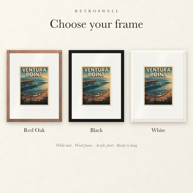 Ventura Point Surf Poster