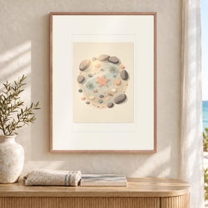 Lámina decorativa infantil con diseño de poza de marea, póster para habitación infantil con temática costera, enmarcado o sin enmarcar. imagen 12