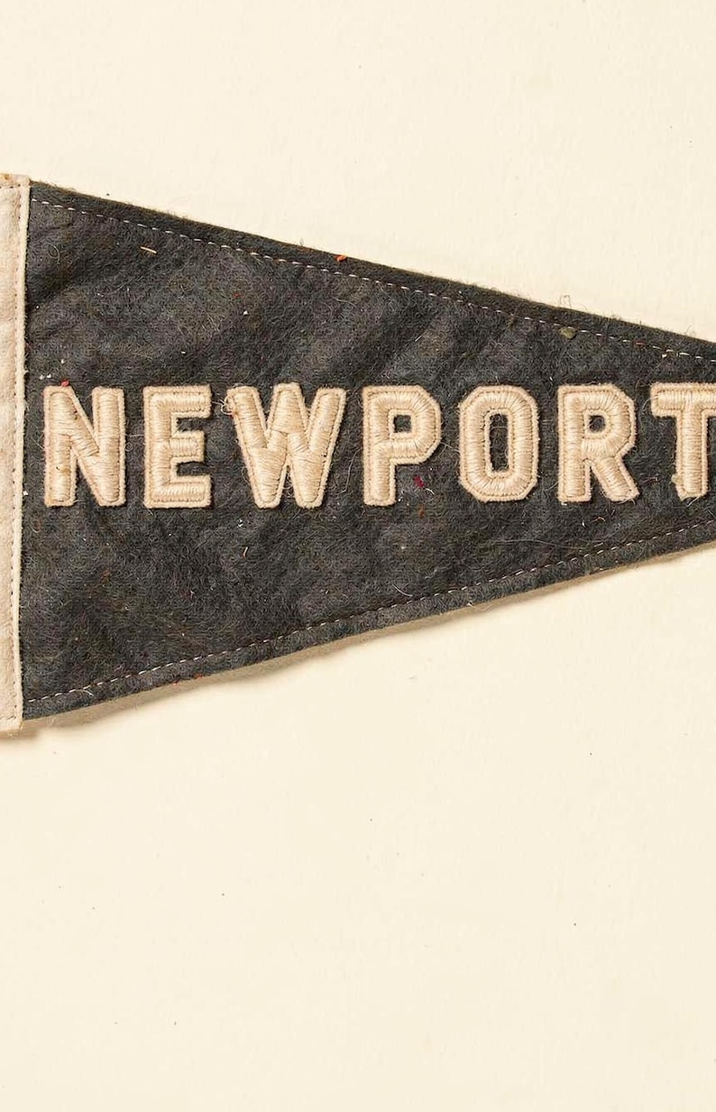 Newport, Rhode Island Surf Pennant Print | Vintage Felt Pennant Art | Beach House Decor | Retro Surf Wall Art | Printable Digital Download image 4