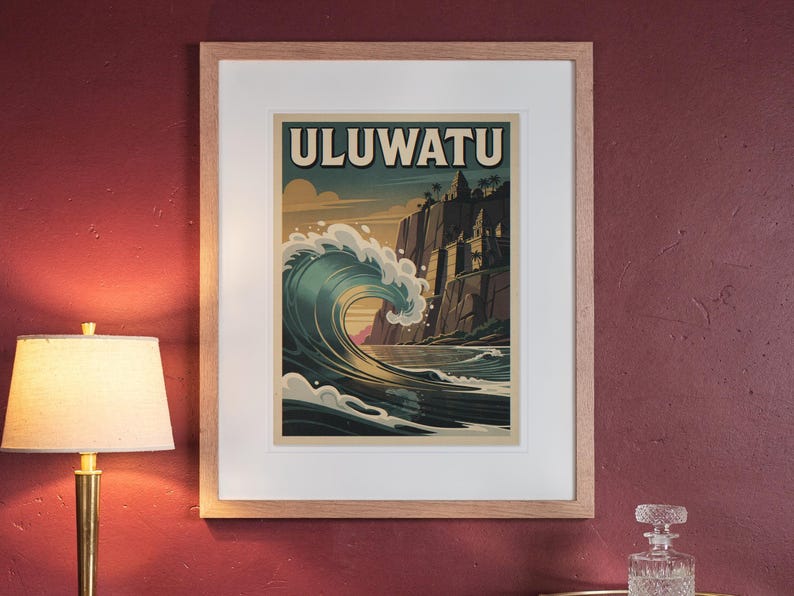 Uluwatu Bali Surf Poster