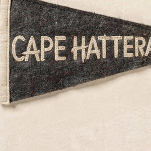 Cape Hatteras, North Carolina Surf Pennant Print | Vintage Felt Pennant Art | Beach House Decor | Retro Surf Wall Art | Printable Digital Do image 4