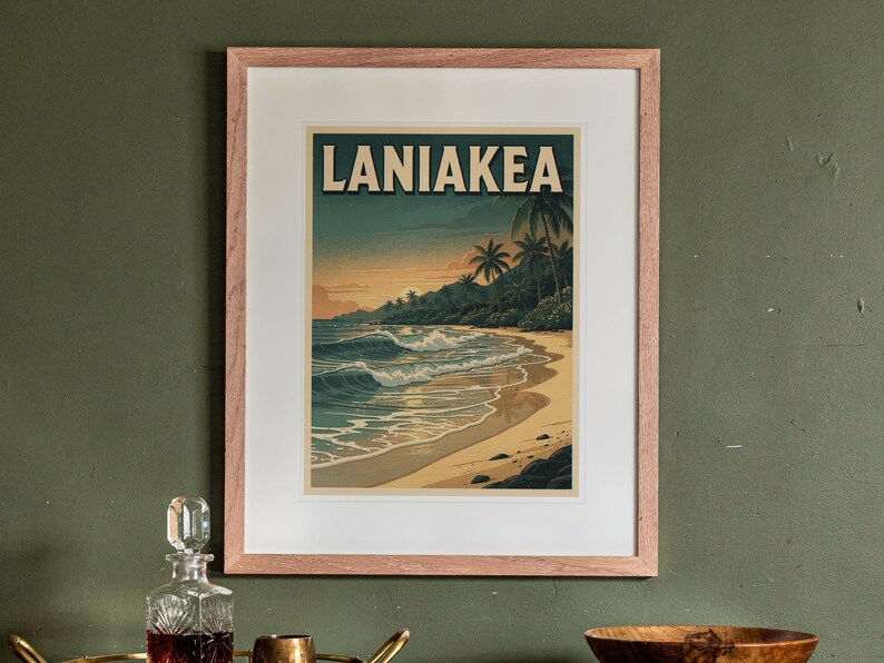 Laniakea Beach Hawaii Print