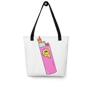 Pink Smiley Lighter Tote bag