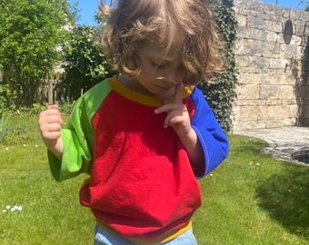Farbenfrohes Oversize Tshirt für Jungen und Mädchen
