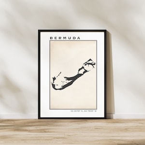 Bermuda Silhouette Print with Photo or Color Options
