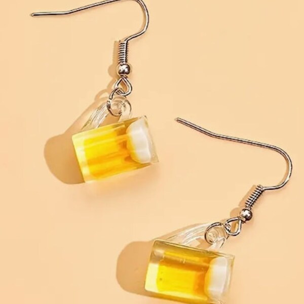 Beer Mug Earrings