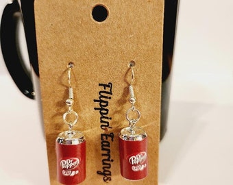 Soda Earrings drpepper inspired