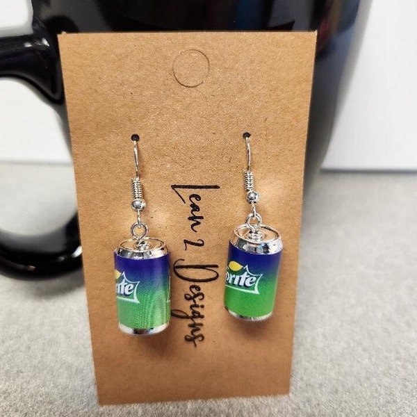 Soda Earrings Sprite inspired