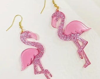 Blingy  Flamingo Earrings