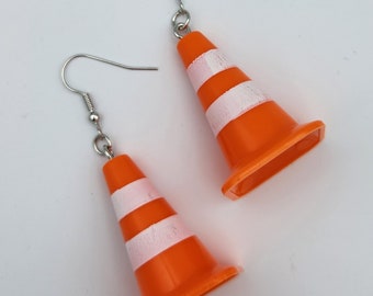 Traffic Cone Earrings