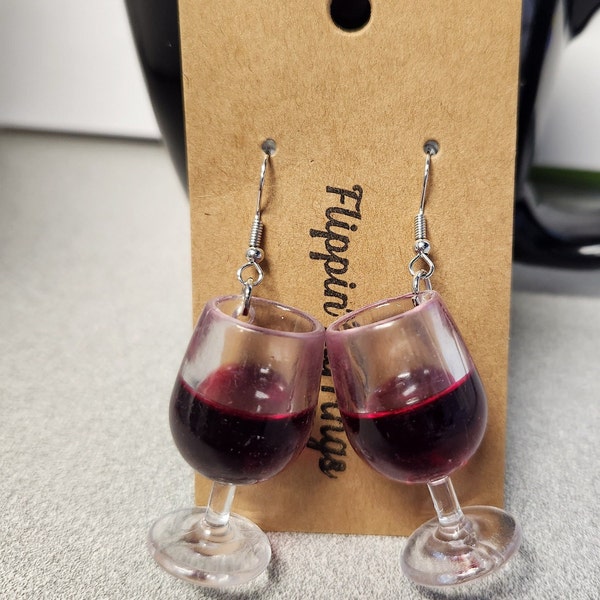 Wine Glass Earrings