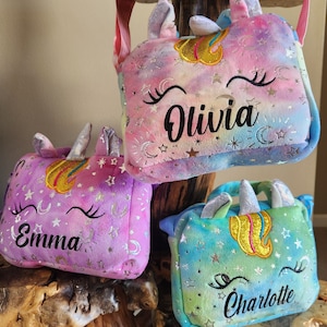 Personalized Tie Dyed Unicorn Bags
