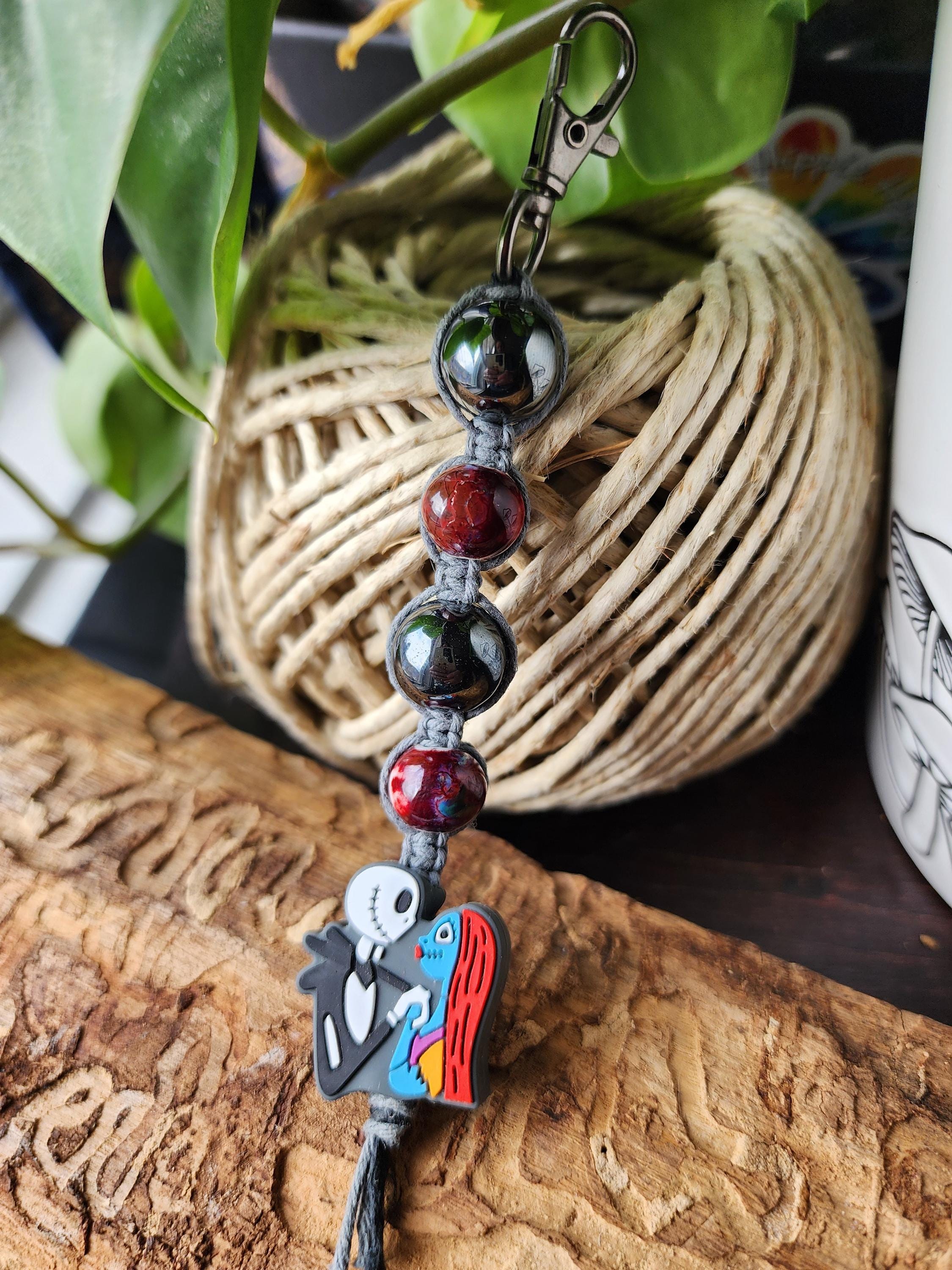 Cryptic Keychains Skeleton Keychain, Gothic, Horror Keychain, Couples Gift, Hemp Keychain ...