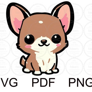 Chihuahua SVG- mexican dog- Layered - PNG - PDF - Vector -Art - cricut - silhouette studio - cut file