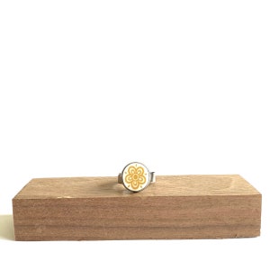 Gold Flower Adjustable Ring Corelle