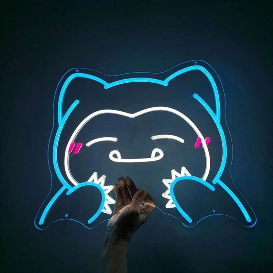 Custom Snorlax LED Neon Sign Custom Neon Sign Neon Light - Etsy Australia