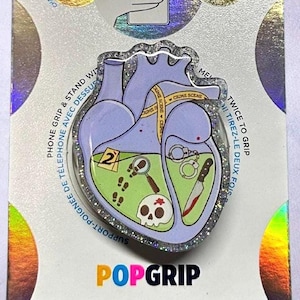 Murder, Thriller, Crime Heart | Phone Grip | Kindle Grip | Bookish | Acrylic/Resin |