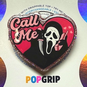 Call me Ghost face | Phone Grip | Kindle Grip | Bookish | Acrylic/Resin |