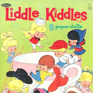 Vintage "Liddle Kiddle" Kids' Paper Dolls - Printable PDF [Digital File]