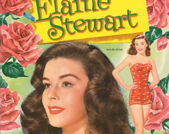 Vintage "Elaine Stewart" Paper Dolls Printable PDF - Vintage [Digital PDF File]