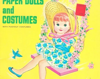 Vintage "petite" kindermode papieren poppen - afdrukbare pdf [digitaal bestand]