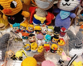 Mini Crochet Anime& CartoonKeychains