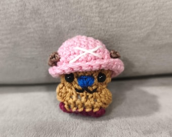 Anime Inspired Crochet Doll, Mini Amigurumi Figure, Kawaii Crochet Toy, Handmade Anime Plush, Cute Otaku Gift, Pocket Size Doll