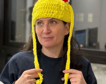 Handmade Pop Culture Crochet Beanies | Chunky Velvet Anime Hats | Sci-Fi Monster Hat | Cosplay & Geeky Winter Accessories Gift